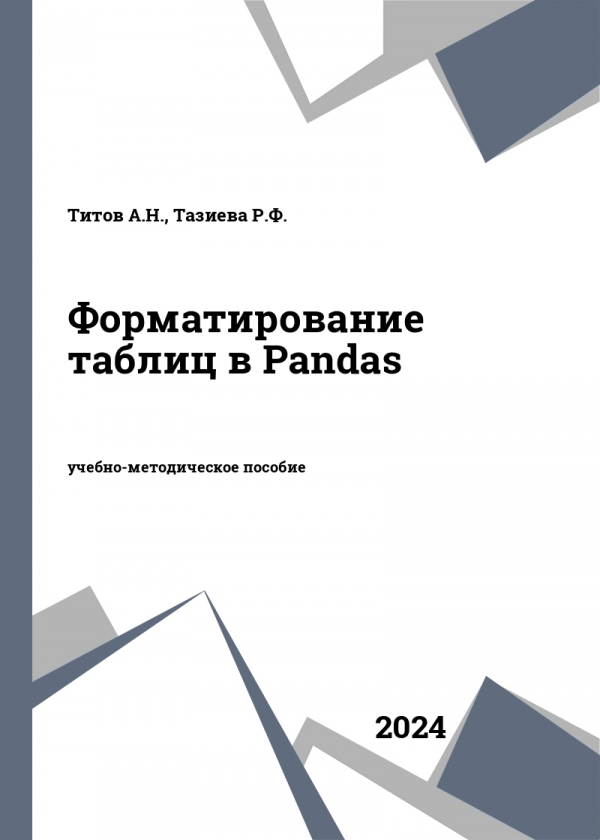 Форматирование таблиц в Pandas