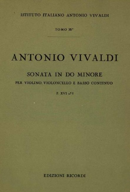 Sonata in do minore. Т. 20