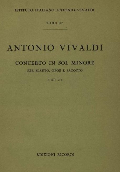 Concerto in sol minore. Т. 23