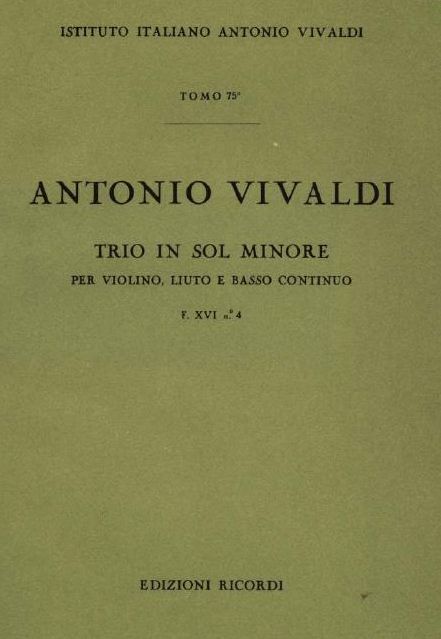 Trio in sol minore. Т. 75