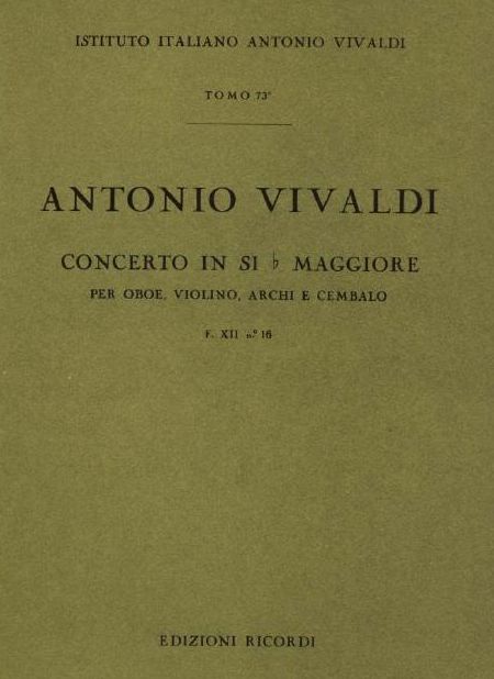 Concerto in si b maggiore. Т. 73