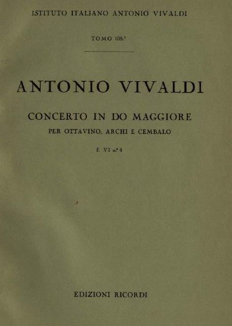 Concerto in do maggiore. T. 105