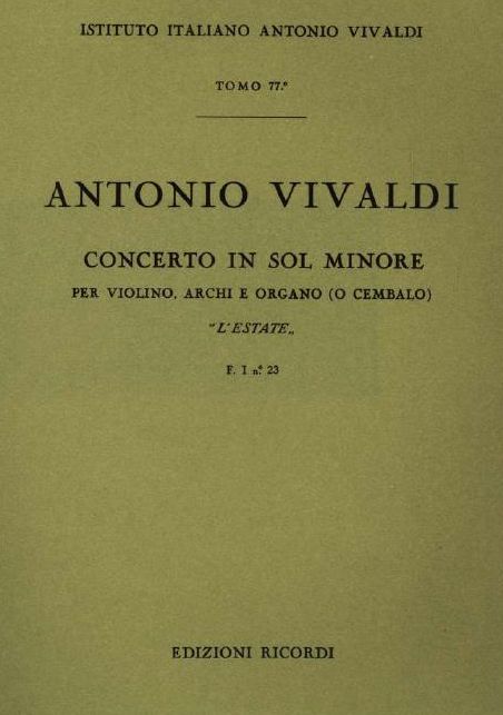 Concerto in sol minore. T. 77