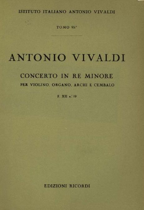 Concerto in re minore. T. 95
