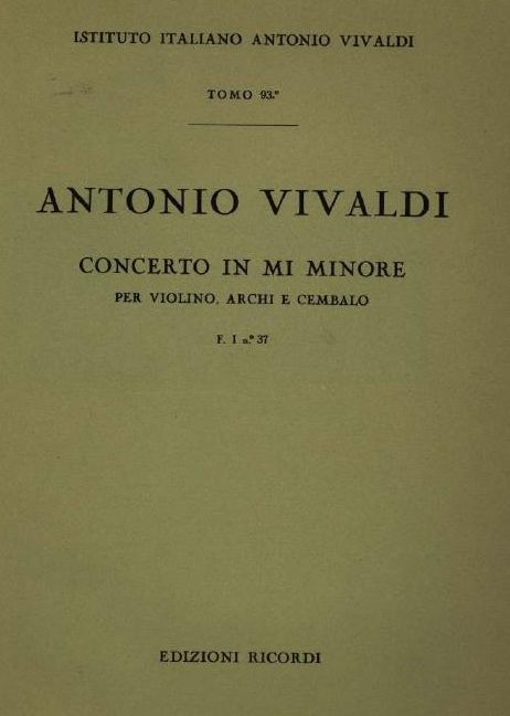 Concerto in mi minore. T. 93