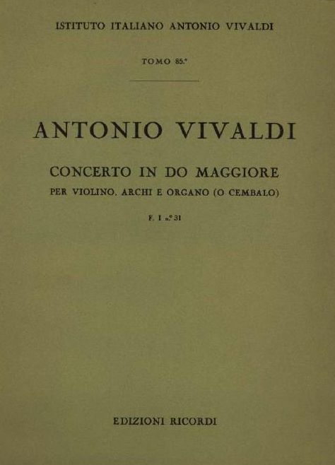 Concerto in do maggiore. T. 85