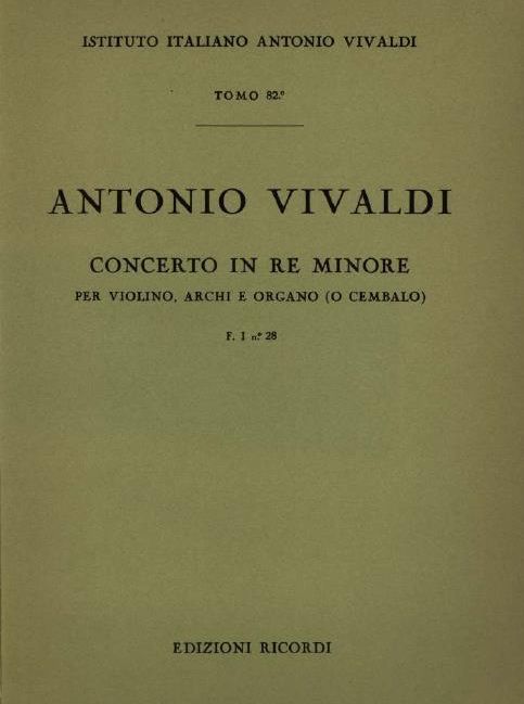 Concerto in re minore. T. 82