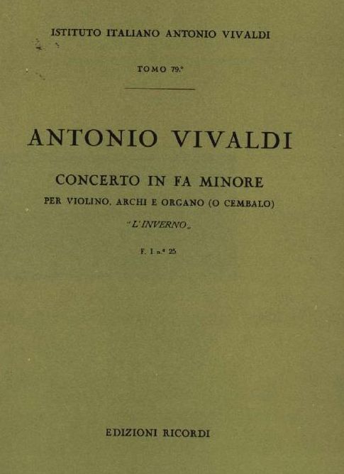 Concerto in fa minore. T. 79