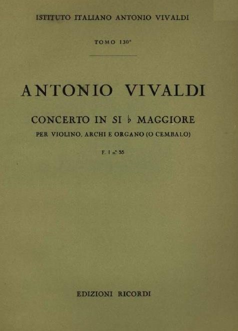Concerto in si b maggiore. T. 130