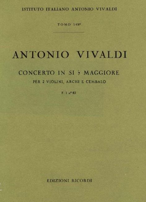 Concerto in si b magiorre. T. 145
