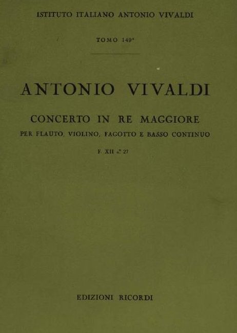 Concerto in re maggiore. T. 149