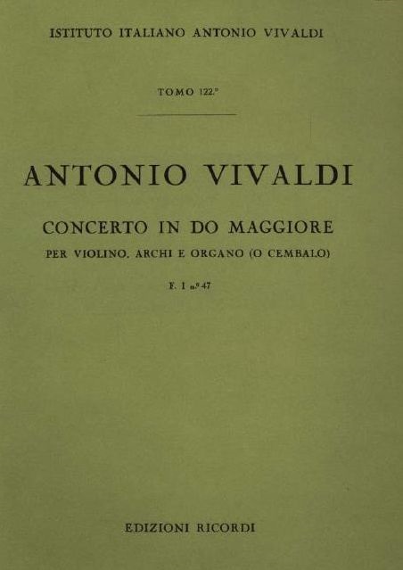 Concerto in do maggiore. T. 122