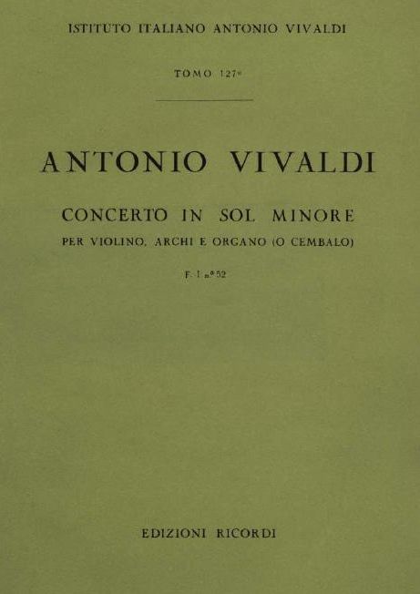 Concerto in sol minore. T. 127
