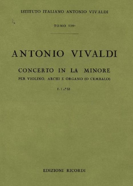 Concerto in la minore. T. 128