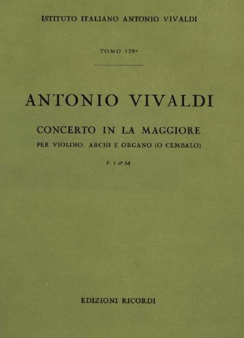 Concerto in la maggiore. T. 129