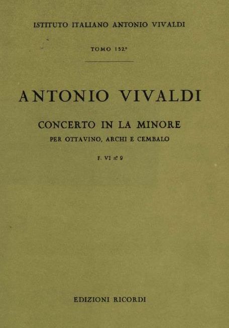 Concerto in la minore. T. 152