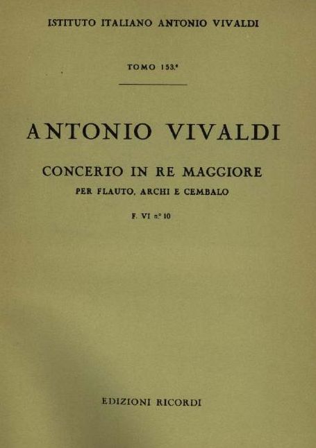 Concerto in re maggiore. T. 153
