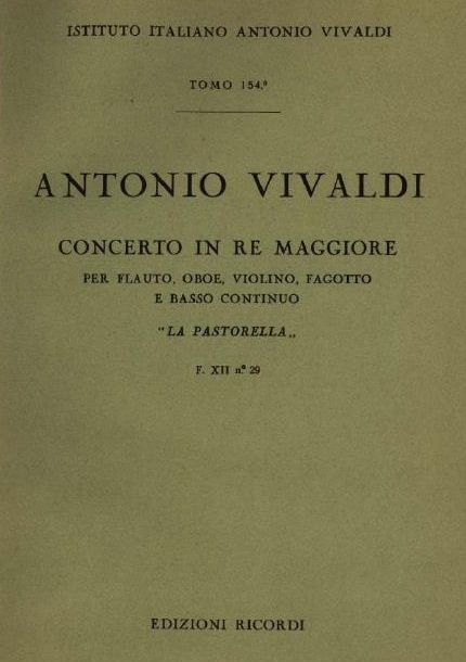 Concerto in re maggiore. T. 154