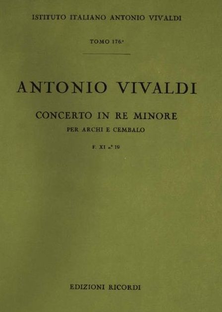 Concerto in re minore. T. 176
