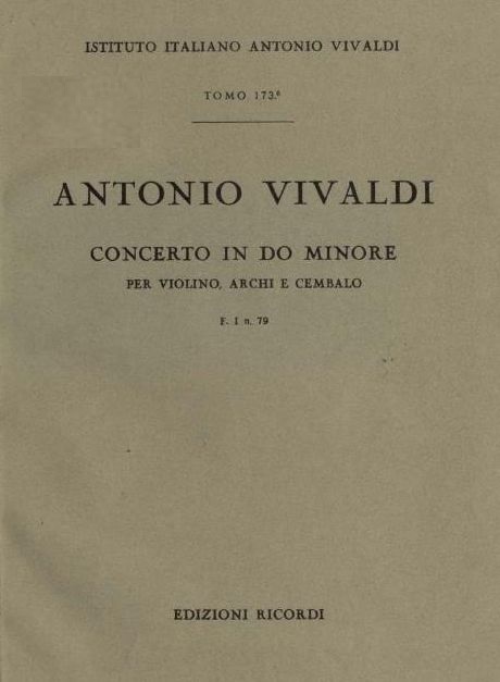 Concerto in do minore. T. 173