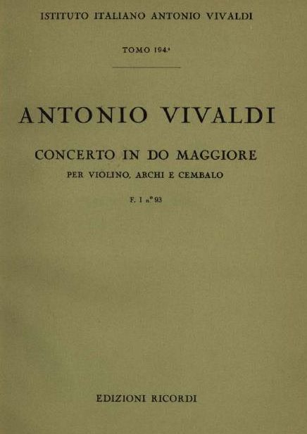 Concerto in do maggiore. T. 194