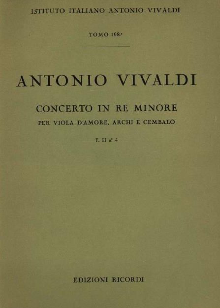Concerto in re minore. T. 198