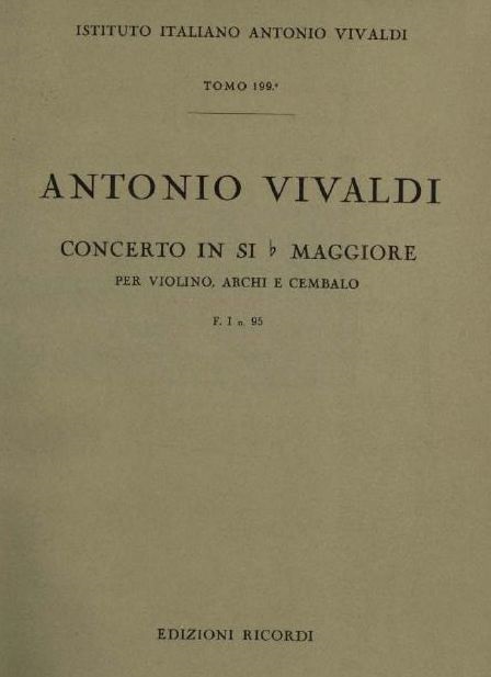 Concerto in si b maggiore. T. 199