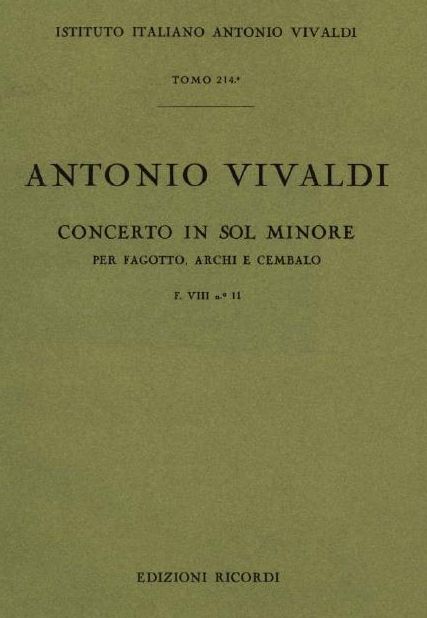 Concerto in sol minore. T. 214