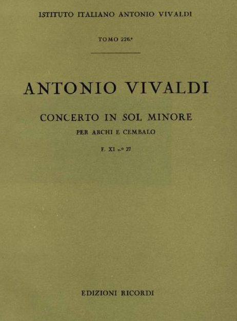 Concerto in sol minore. T. 226