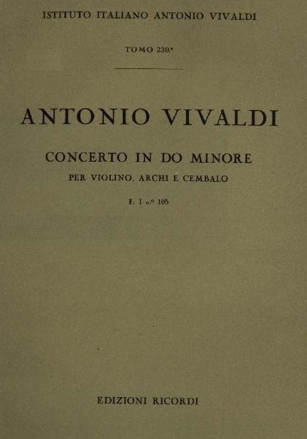 Concerto in do minore. T. 230