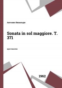 Sonata in sol maggiore. T. 371
