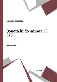Sonata in do minore. T. 375