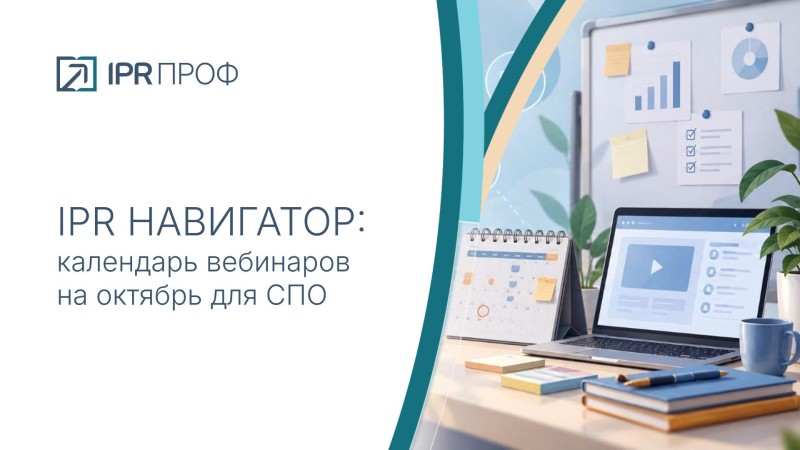 IPR приглашает на октябрьские вебинары для СПО